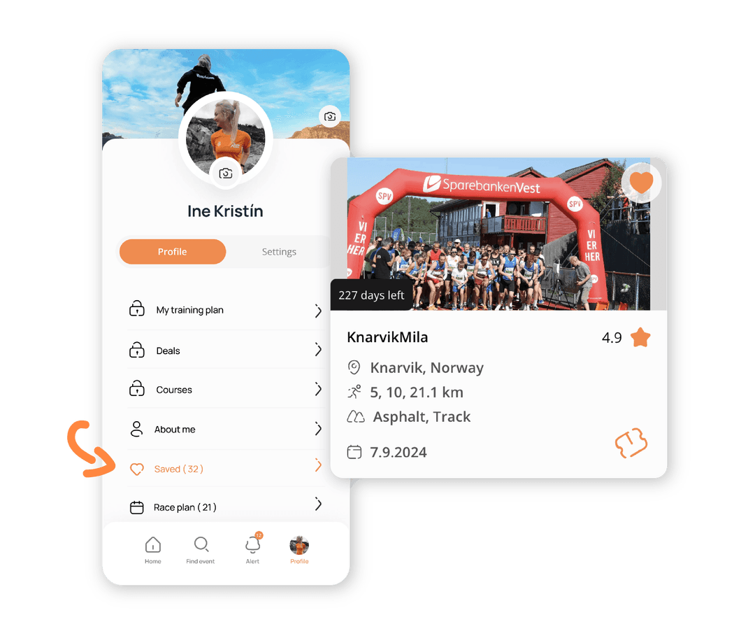 Save your favourite events